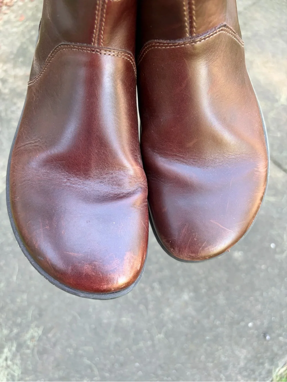 Birkenstock Bennington Brown Leather Side Zip Ankle Boots Women’s Size 39 8-8.5